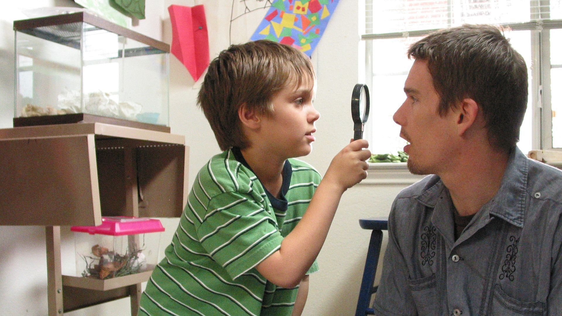 Boyhood chronicles a boy's journey from ages six through eighteen (Image via Prime Video)